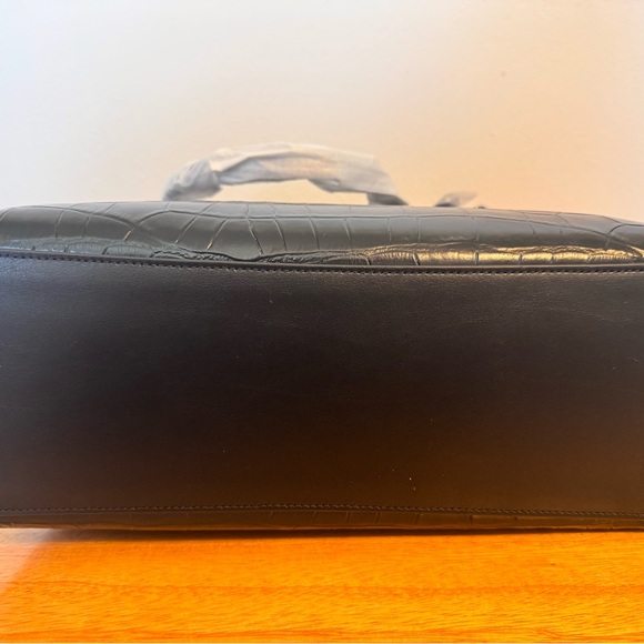 NWT Coach Mollie Tote Croco Black Women's Bag - Picture 5 of 10